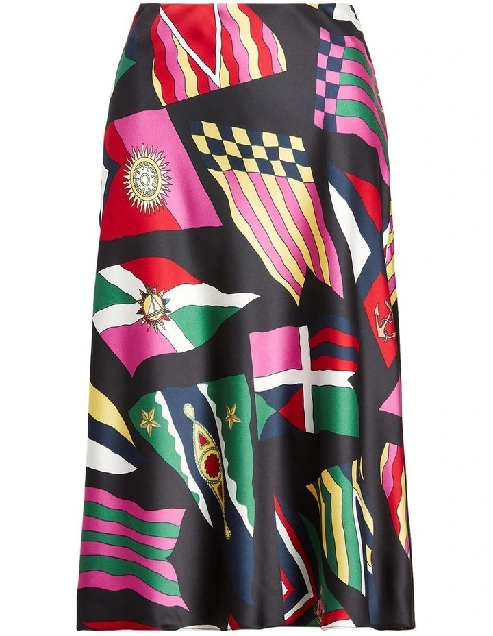Coupon π Lauren Ralph Lauren Print Satin π Skirt π - Image 4