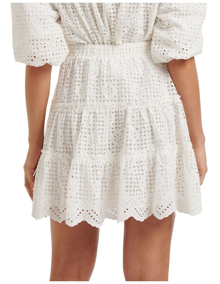 Hot Sale π Forever New Arabella Broderie Mini π Skirt In White β - Image 2