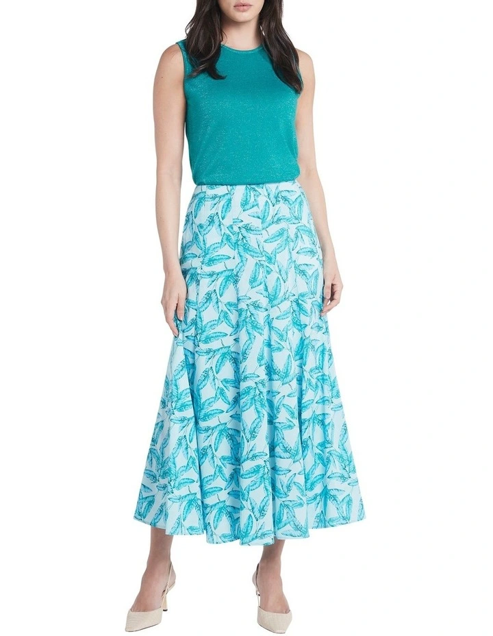 Budget π David Lawrence Jada Cotton Maxi π Skirt In Aquamarine π€© - Image 2