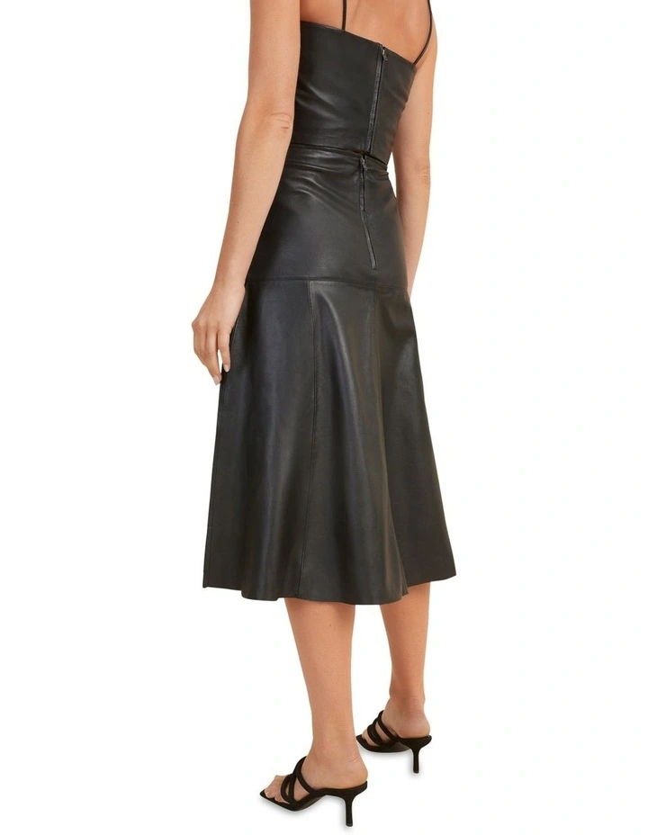 Promo π Seed Heritage Leather Flared Midi π Skirt 𧨠- Image 4