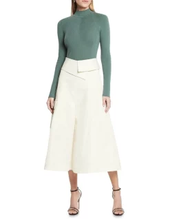 Hot Sale 🛒 Sass & Bide No Fuss Midi 👗 Skirt In Cream 😍