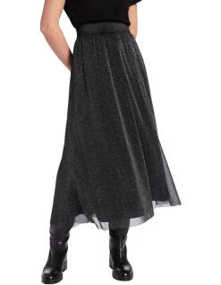 Coupon ✔️ Marcs Ruby Sparkles 👗 Skirt In Black/Silver 😉