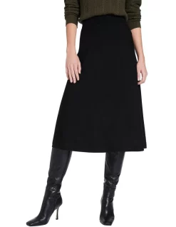 New π David Lawrence Chavi Knit Midi π Skirt In Black π