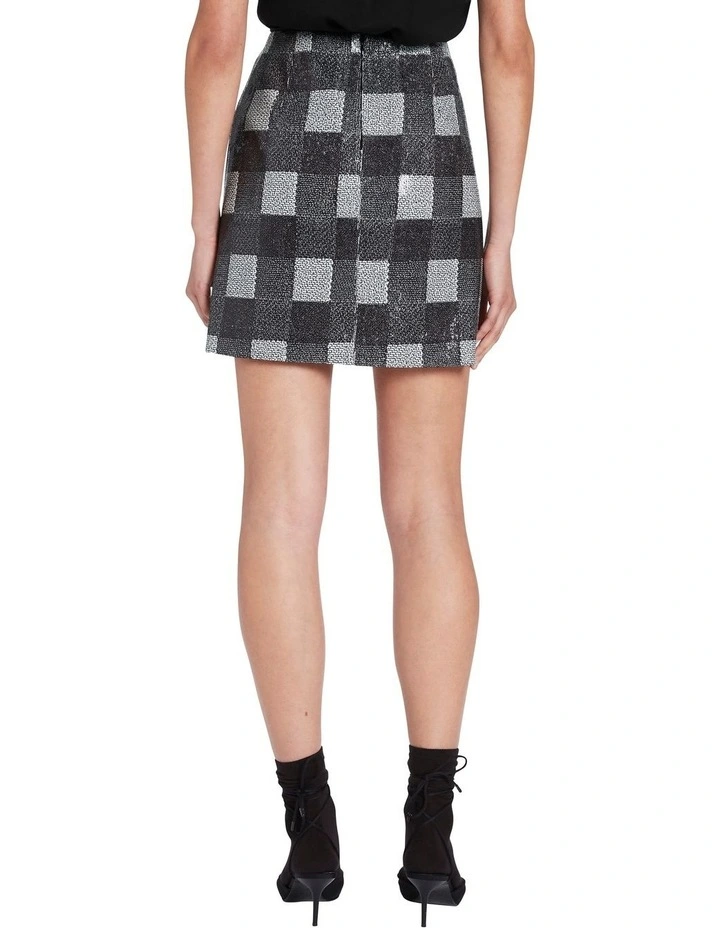 Flash Sale π Marcs All Hands On Check π Skirt In Black/White π€© - Image 3