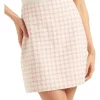 Discount 😍 Forever New Dani Boucle Mini 👗 Skirt In Pink/White ⭐