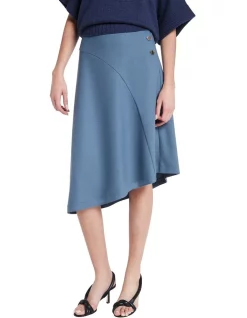 Brand new π― David Lawrence Renae Wool π Skirt In Steel Blue β