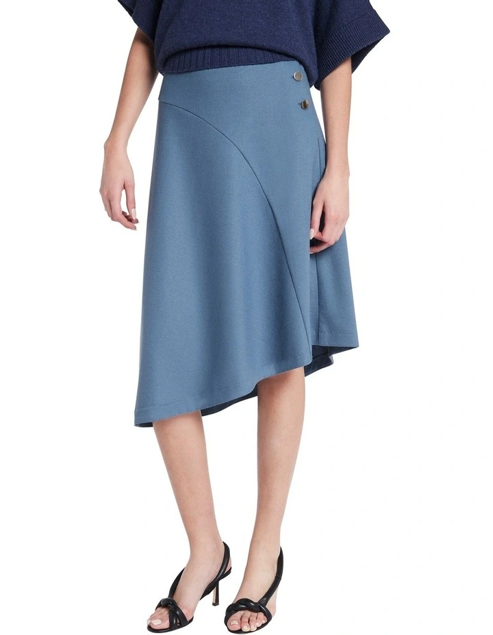 Brand new π― David Lawrence Renae Wool π Skirt In Steel Blue β