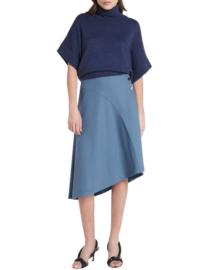 Brand new π― David Lawrence Renae Wool π Skirt In Steel Blue β - Image 2
