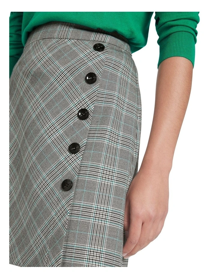 Cheapest π€© Marcs Plaid In Manhattan π Skirt Black/Ivory π - Image 4