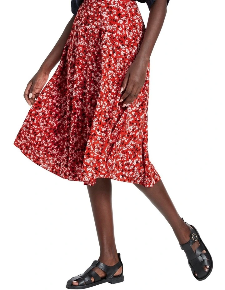 Brand new βοΈ David Lawrence Cordelia Maxi π Skirt Scarlet Multi β