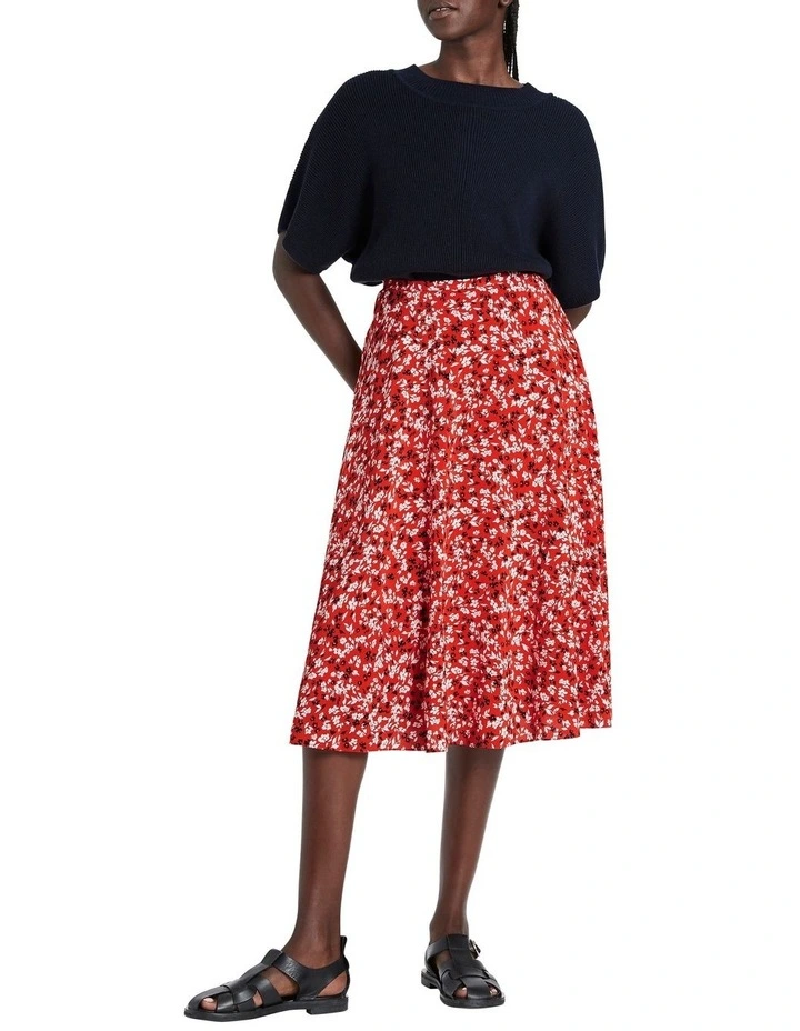 Brand new βοΈ David Lawrence Cordelia Maxi π Skirt Scarlet Multi β - Image 2