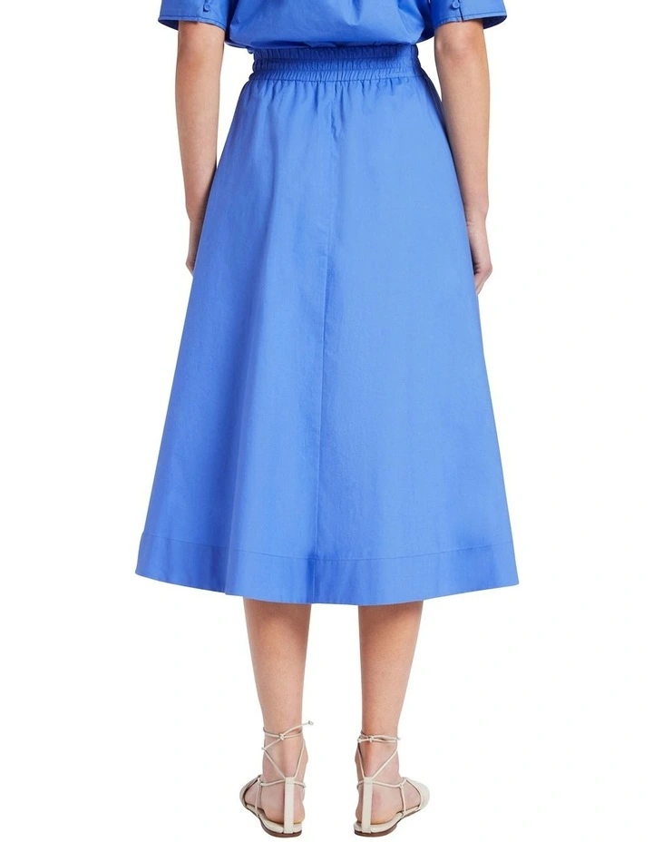 Top 10 π David Lawrence Ulani Cotton Midi π Skirt In Bluebell π - Image 2