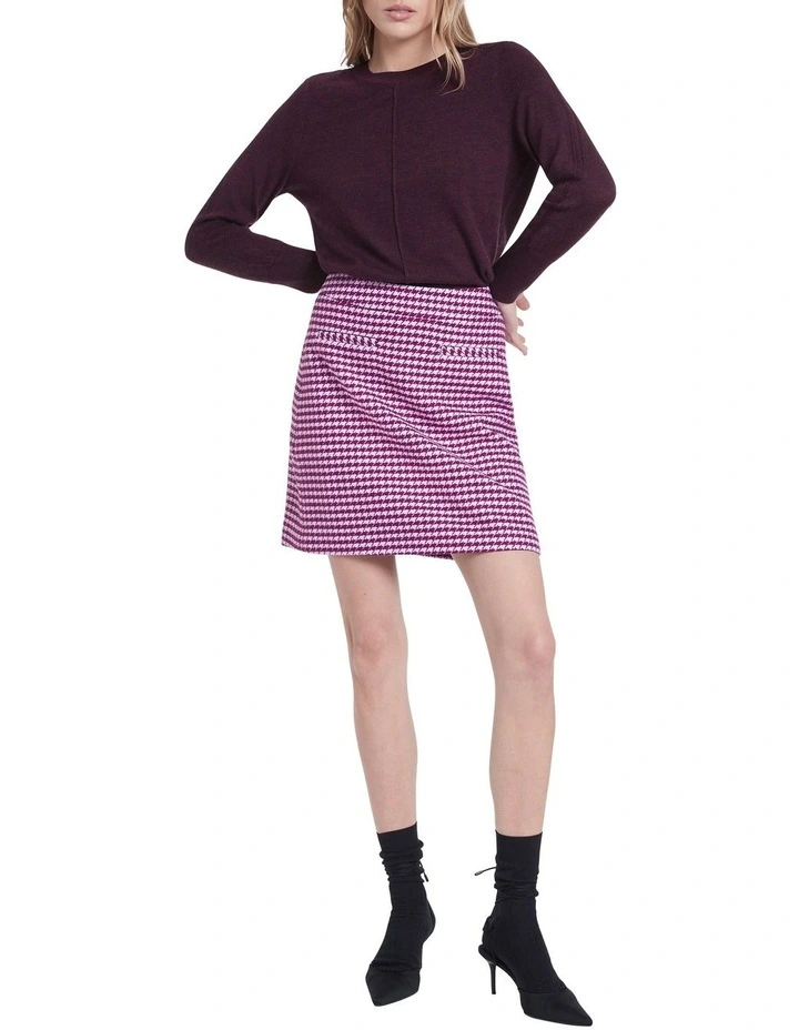 Discount π Marcs Mosman π Dogtooth π Skirt Magenta 𧨠- Image 2