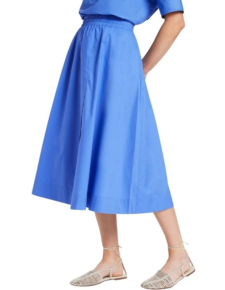 Top 10 π David Lawrence Ulani Cotton Midi π Skirt In Bluebell π - Image 3