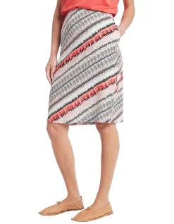 Top 10 π David Lawrence Flynn Printed Linen π Skirt π