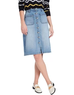 Brand new 😍 David Lawrence Normandy Midi 👗 Skirt In Washed Blue 🌟