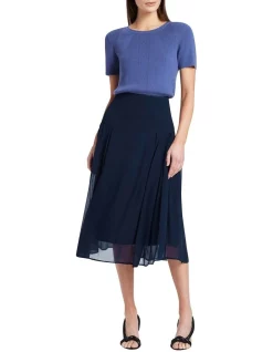 Best Sale π€© David Lawrence Rima Midi π Skirt In Navy π