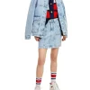Best Sale 🌟 Tommy 👖 Jeans Mom Fit Mini Denim 👗 Skirt Light Blue 👏