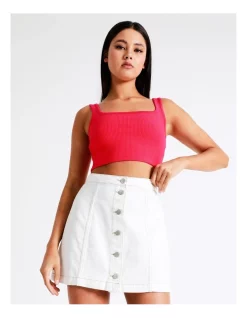 Flash Sale π€© Miss Shop Recycled Blend A-Line Denim π Skirt In White βοΈ