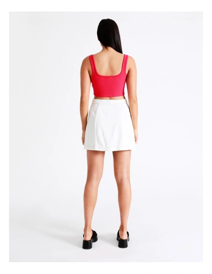 Flash Sale π€© Miss Shop Recycled Blend A-Line Denim π Skirt In White βοΈ - Image 6