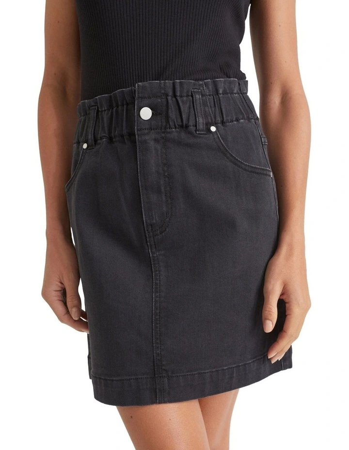 Best Sale β Seed Heritage Core Denim Paperbag Mini π Skirt π - Image 4