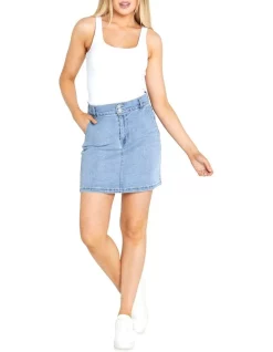 Best deal π Sass Lucy π Skirt In Wash Blue π