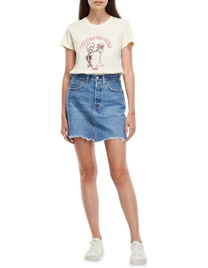 Best deal π― Levi's High-Rise Deconstructed Denim π Skirt In Blue π