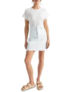 Cheap 🎉 Seed Heritage Denim Fitted 👗 Skirt In Arctic Wash 🤩