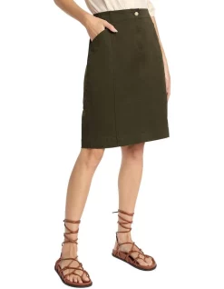 Best Sale β David Lawrence Rhoda Utility Pencil π Skirt In Green π