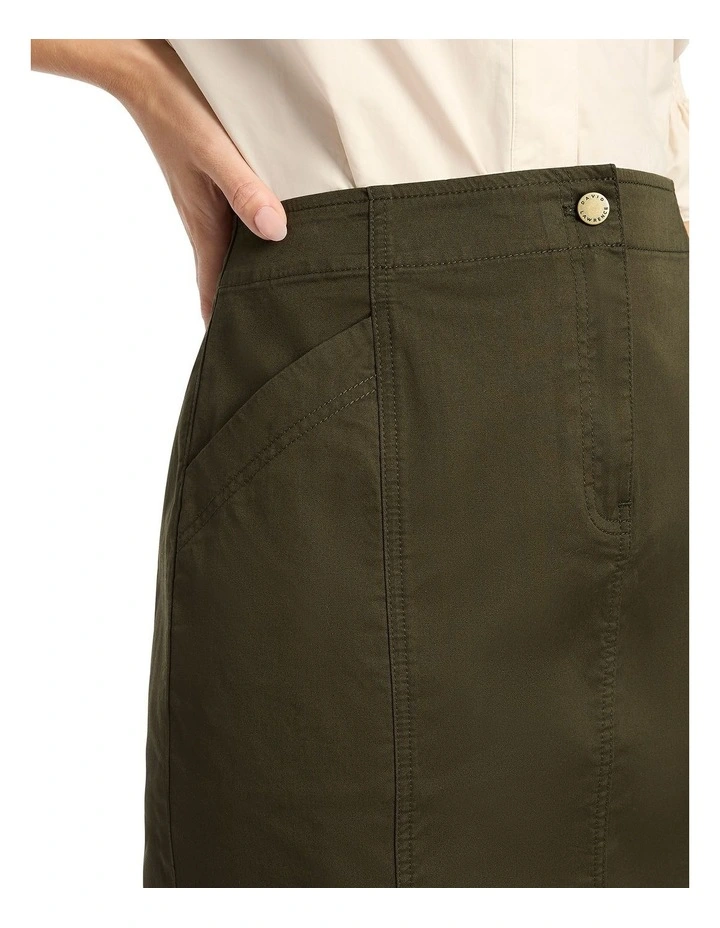 Best Sale β David Lawrence Rhoda Utility Pencil π Skirt In Green π - Image 4