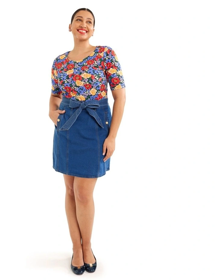 Budget βοΈ Review Natalee Denim π Skirt In Blue β¨