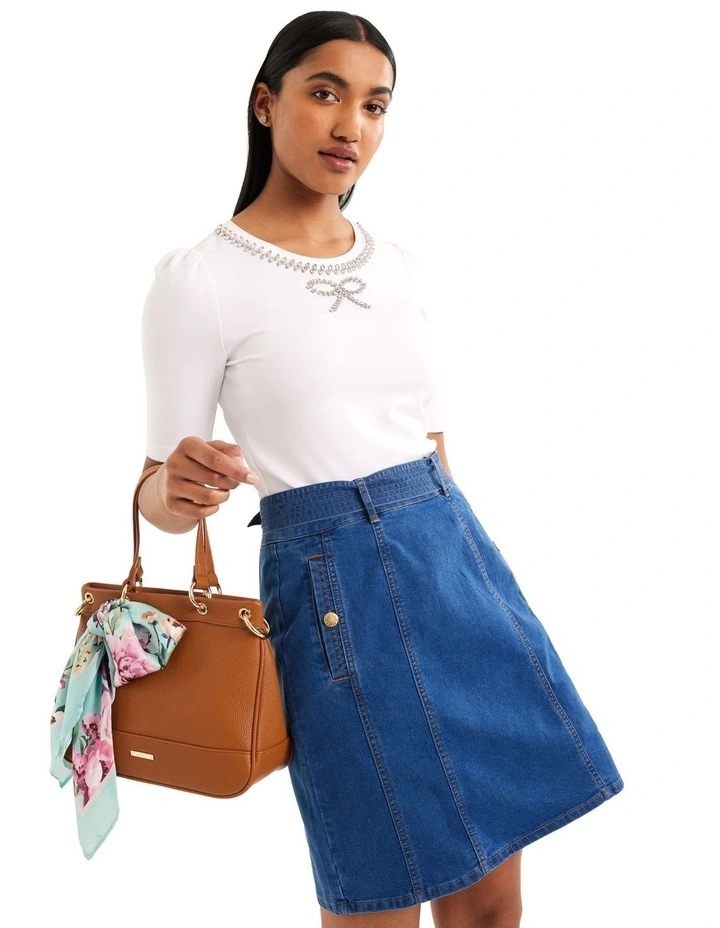 Budget βοΈ Review Natalee Denim π Skirt In Blue β¨ - Image 7