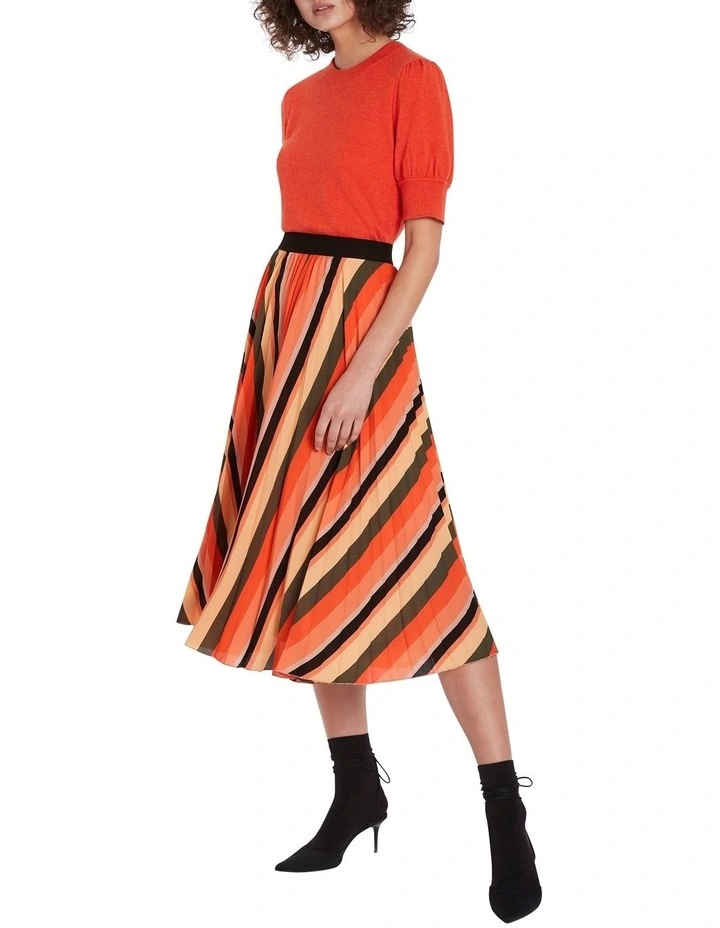 Hot Sale π Marcs Love And Pleats π Skirt In Khaki Multi π - Image 2