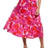 Cheap 💯 Stella Jolie Blossom Tiered 👗 Skirt In Pink Multi 🎁
